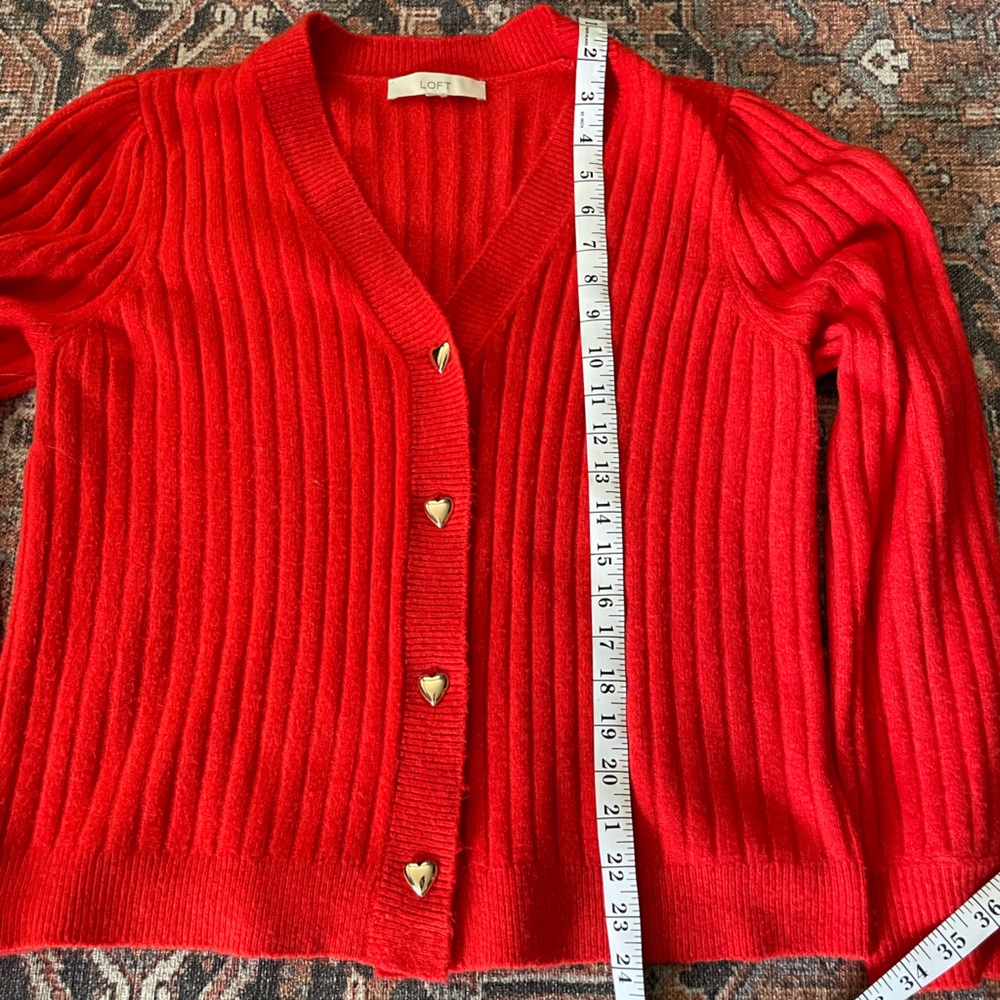 Loft Heart Button Cardi - Picture 8 of 9